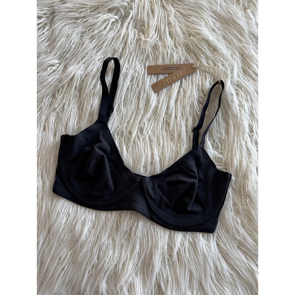 Skims Fits Everybody Unlined Demi Bra Onyx Size 34DD - Picture 3 of 7